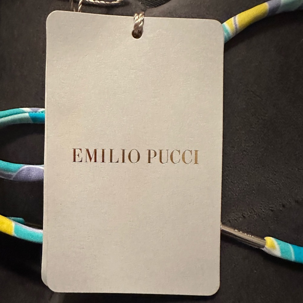 NEVER WORN Emilio Pucci Two Piece Multi color Swim Wear Set: